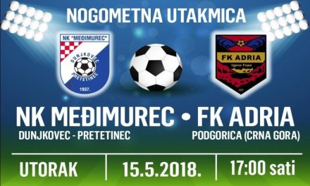 Najava: NK Međimurec ugošćuje FK Adriu iz Podgorice