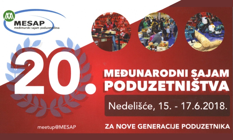 Najava: Ovog vikenda održat će se jubilarni 20. međunarodni sajam poduzetništva – MESAP 2018