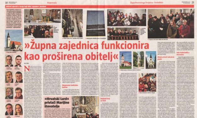 Velika reportaža Glasa Koncila o Župi Nedelišće