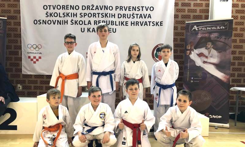 Ekipa OŠ Nedelišće odlična na državnom prvenstvu u karateu