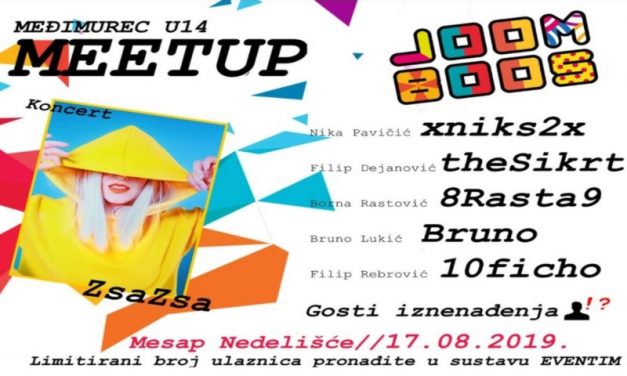 JOOMBOOS MEETUP i koncent ZsaZse u sklopu turnira Međimurec U-13