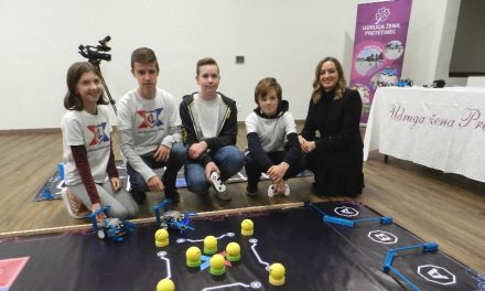 Uspješni mladi robotičari UŽ Pretetinec na prijemu prezentirali svoje aktivnosti