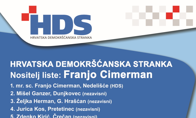 HRVATSKA DEMOKRŠĆANSKA STRANKA: Predstavljanje kandidata i opširnog izbornog programa za općinu Nedelišće