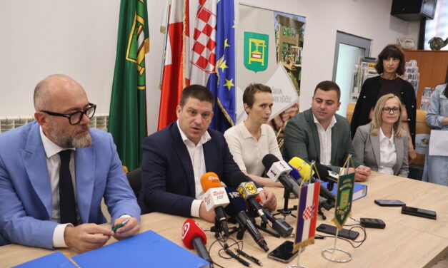 Potpredsjednik vlade Oleg Butković u Nedelišću na potpisivanju ugovora o gradnji obilaznice